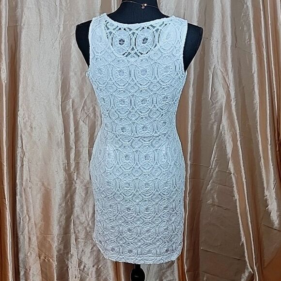 Banana Republic White Flower Lace Sheath Dress - Picture 11 of 16